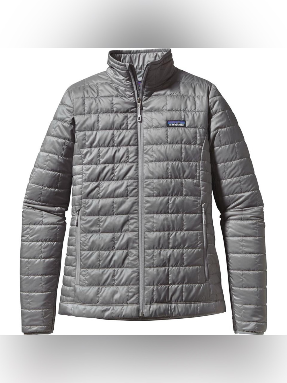 Patagonia Women's Nano Quilted Puff Jacket - Shiney Silver Small - Picture 1 of 8